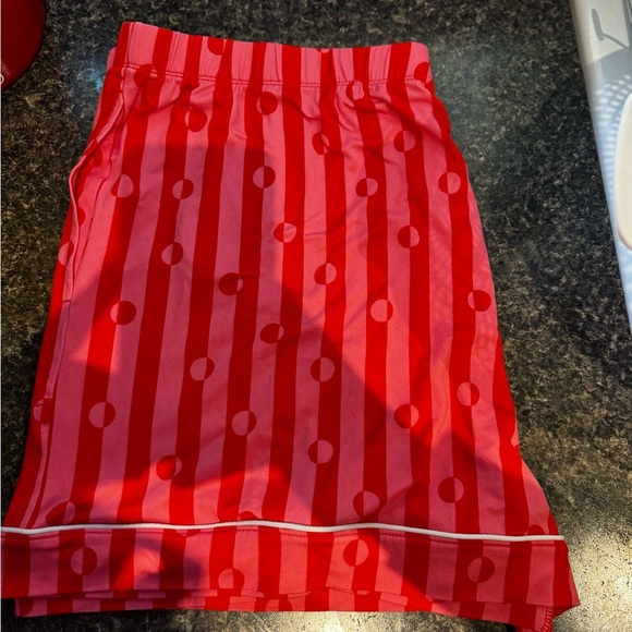 Beauty Sleep Social Jersey long Sleeve Pajama top and boxers Candy Cane Lane - Picture 5 of 7